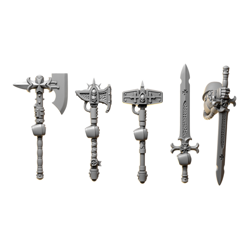 One Handed Melee Weapons | Eternal Crusaders | Conversion Bits For 28mm 32mm Sci-fi Marines