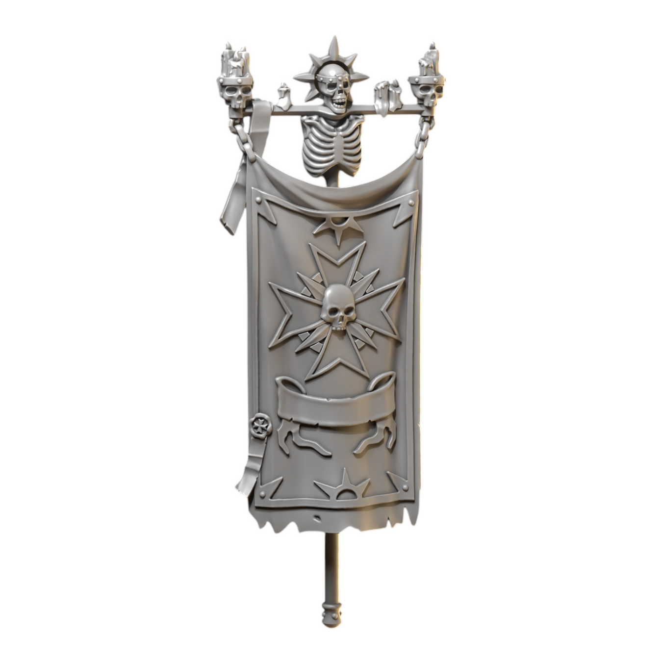 Banner, resin conversion bits for 28/32mm wargaming miniatures