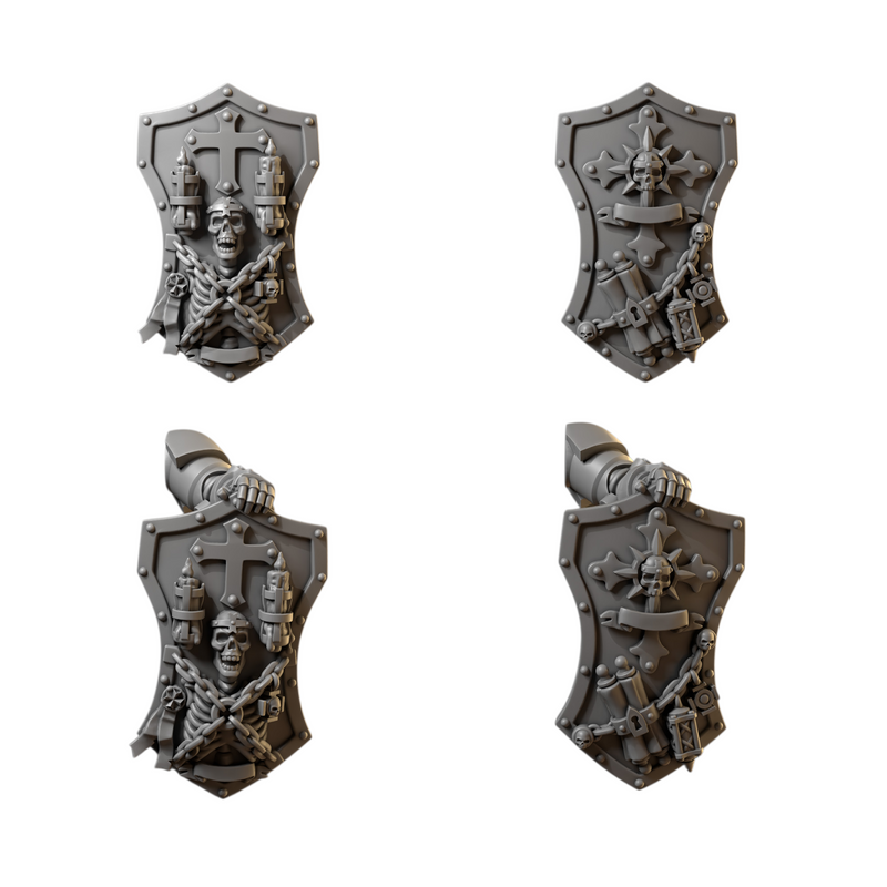 Shields Pack | Eternal Crusaders | Conversion Bits For 28mm 32mm Sci-fi Marines