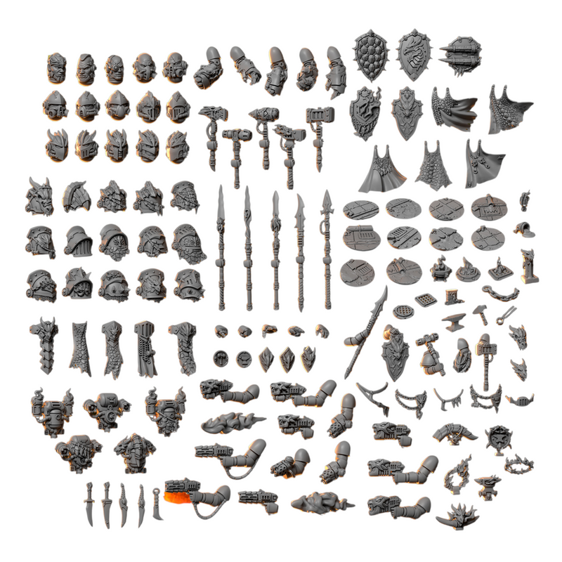 Anvil Wardens Squad Upgrade Pack | Conversion Bits For 28mm 32mm Sci-fi Space Knights
