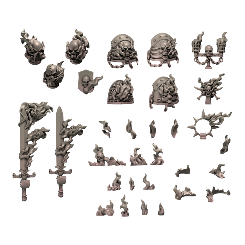 Cursed Company Upgrade Pack | Conversion Bits For 28mm 32mm Sci-fi Space Knights
