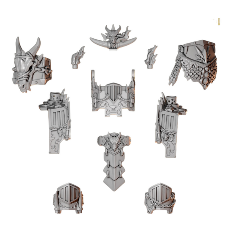 Ancient Armour Upgrade Kit Anvil Wardens Conversion Bits For 28mm 32mm Sci-fi Marines