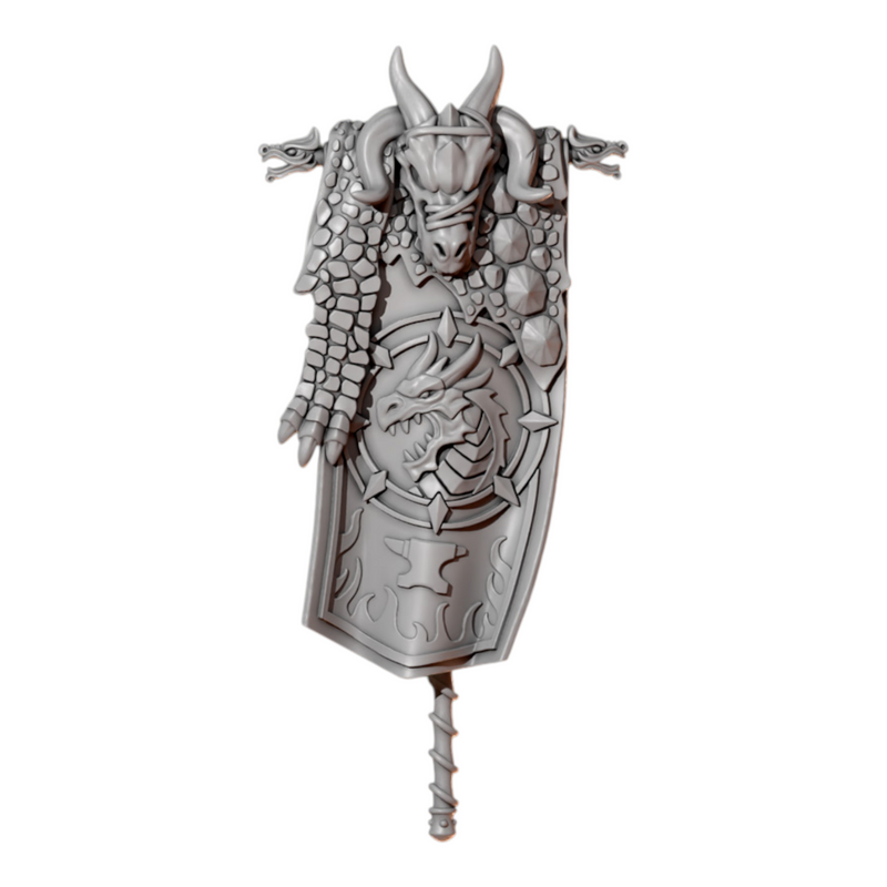 Banner Anvil Wardens Conversion Bits For 28mm 32mm Sci-fi Space Knights