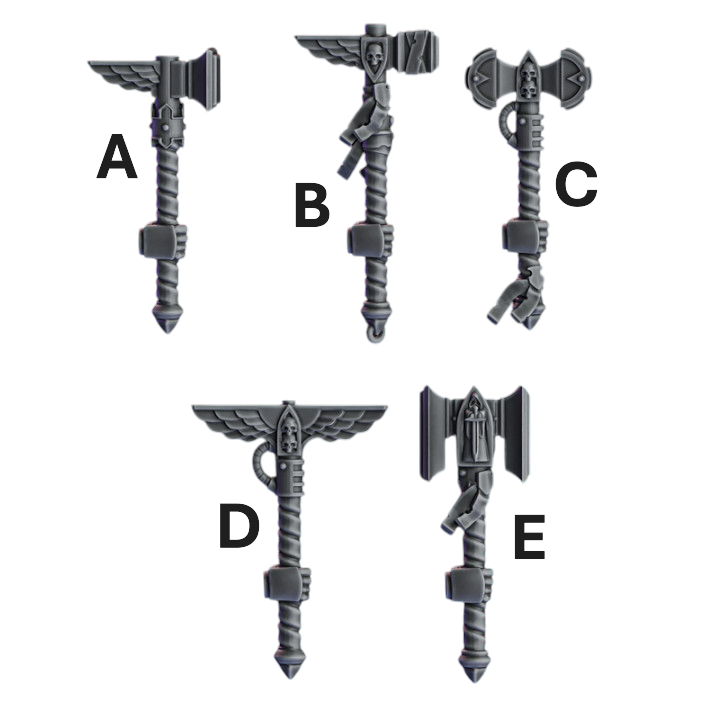 Knight Hammers | Pactum Aeternum | Conversion Bits For 28mm 32mm Sci-fi Space Knights