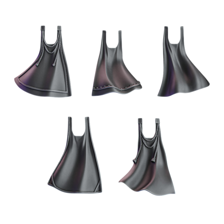 Capes | Pactum Aeternum | Conversion Bits For 28mm 32mm Sci-fi Space Knights