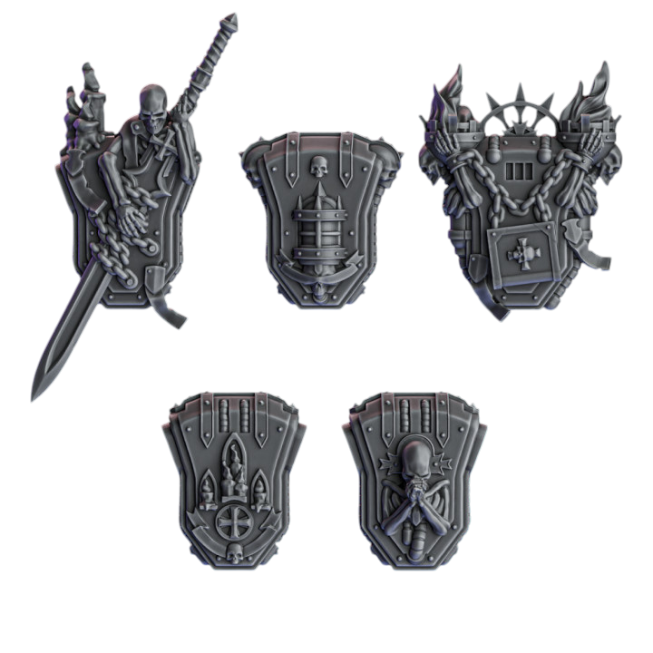 Crusader Backpacks | Pactum Aeternum | Conversion Bits For 28mm 32mm Sci-fi Space Knights