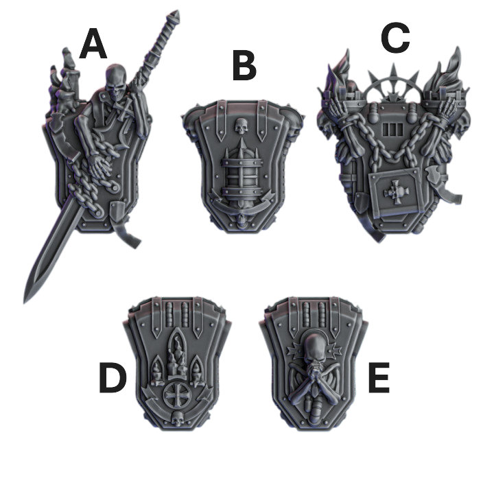 Crusader Backpacks | Pactum Aeternum | Conversion Bits For 28mm 32mm Sci-fi Space Knights
