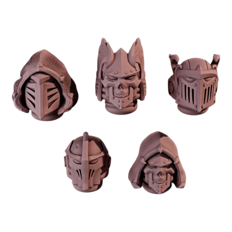 Heads  | Fallen Lions | Sci-Fi Grimdark Custom Bitz Wargaming Miniatures 28mm 32mm