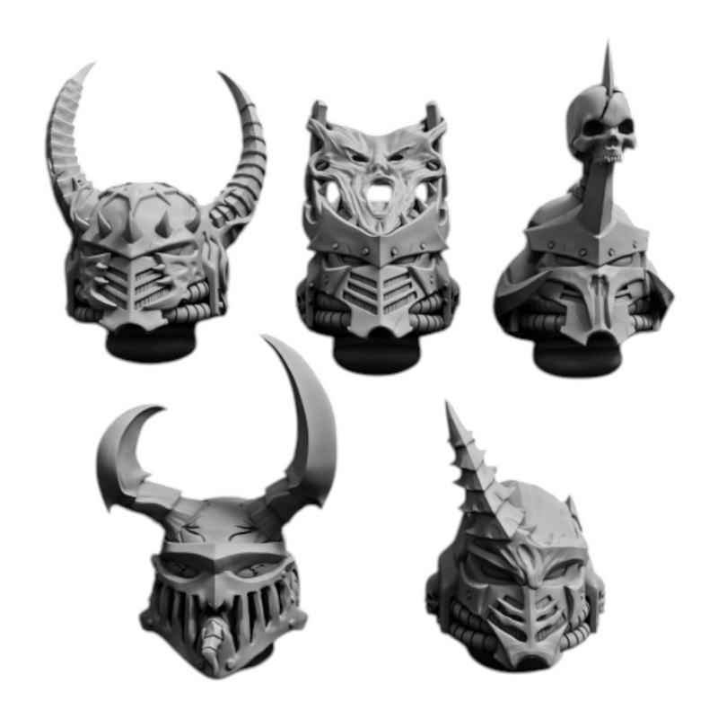 Helmets | Predators | Sci-Fi Grimdark Custom Bitz Wargaming Miniatures 28mm 32mm
