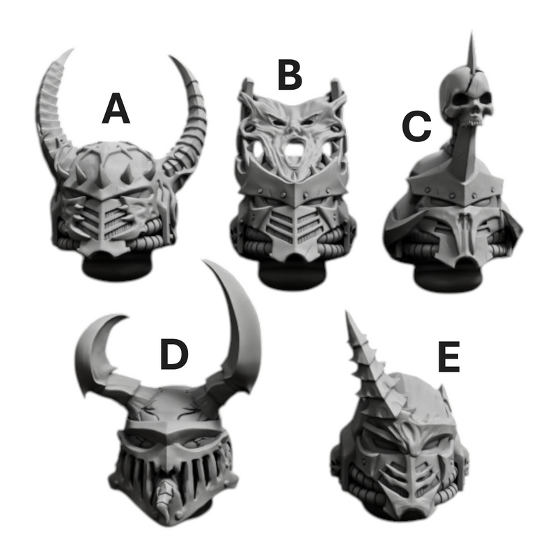 Helmets | Predators | Sci-Fi Grimdark Custom Bitz Wargaming Miniatures 28mm 32mm