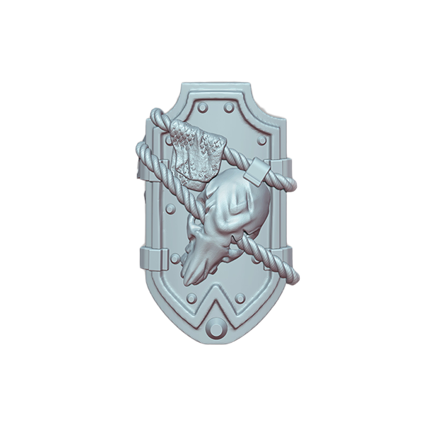 5x Space Warrior Shield F | Tyrant Hunters | Ratman Forge | Sci-Fi Grimdark Custom Bitz Wargaming Miniatures 28mm 32mm