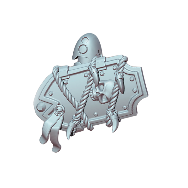 5x Space Warrior Shield E | Tyrant Hunters | Ratman Forge | Sci-Fi Grimdark Custom Bitz Wargaming Miniatures 28mm 32mm