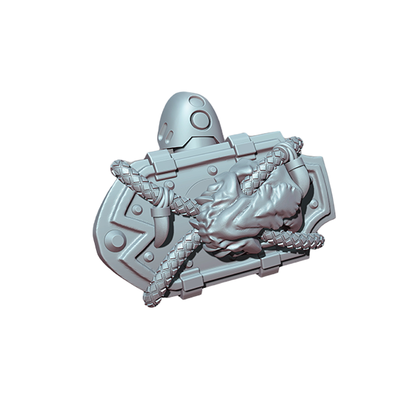 5x Space Warrior Shield A | Tyrant Hunters | Ratman Forge | Sci-Fi Grimdark Custom Bitz Wargaming Miniatures 28mm 32mm