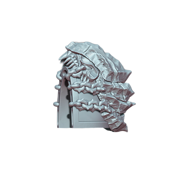 10x Space Warrior Shoulder Pad I | Tyrant Hunters | Ratman Forge | Sci-Fi Grimdark Custom Bitz Wargaming Miniatures 28mm 32mm
