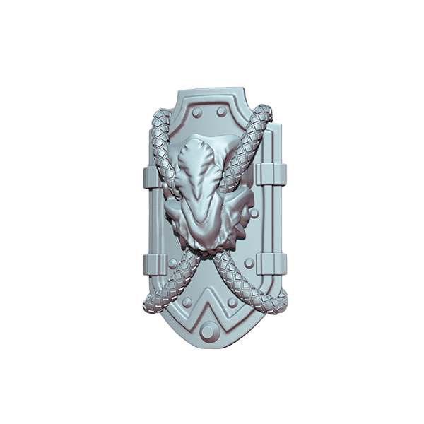 5x Space Warrior Shield B | Tyrant Hunters | Ratman Forge | Sci-Fi Grimdark Custom Bitz Wargaming Miniatures 28mm 32mm