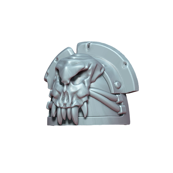 10x Space Warrior Shoulder Pad Aggro | Tyrant Hunters | Ratman Forge | Sci-Fi Grimdark Custom Bitz Wargaming Miniatures 28mm 32mm