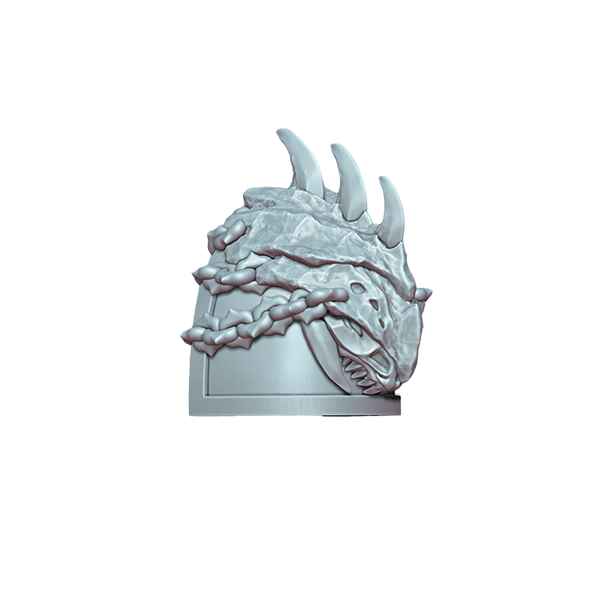 10x Space Warrior Shoulder Pad B | Tyrant Hunters | Ratman Forge | Sci-Fi Grimdark Custom Bitz Wargaming Miniatures 28mm 32mm