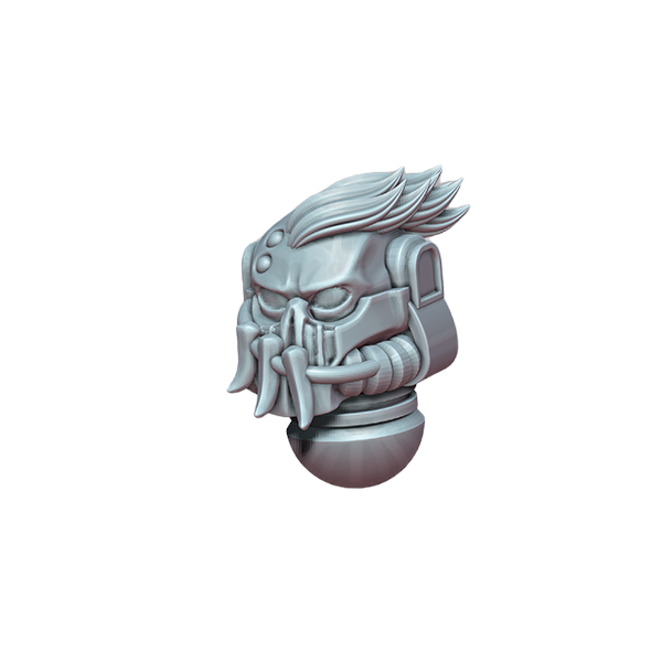 10x Space Warrior Helmet H | Tyrant Hunters | Ratman Forge | Sci-Fi Grimdark Custom Bitz Wargaming Miniatures 28mm 32mm