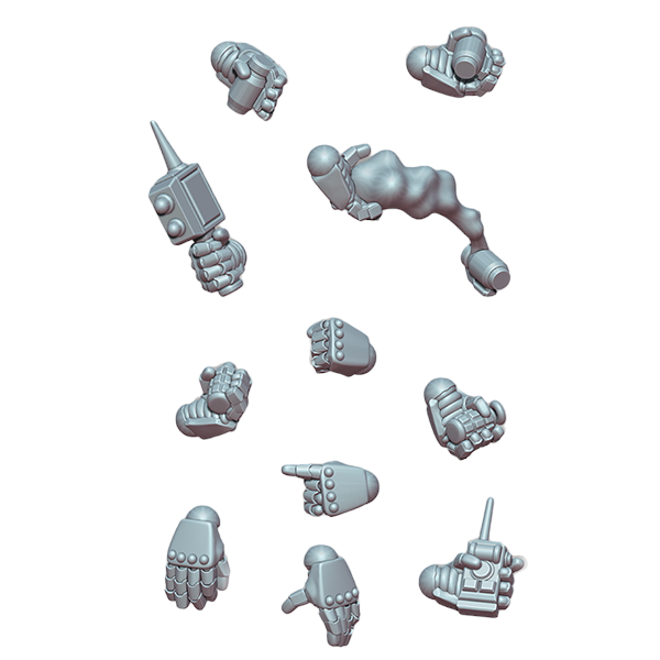 Space Warrior Hand Pack | Tyrant Hunters | Ratman Forge | Sci-Fi Grimdark Custom Bitz Wargaming Miniatures 28mm 32mm