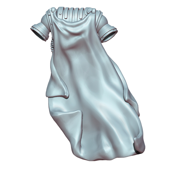 Space Warrior Backpack w/ Cape A | Tyrant Hunters | Ratman Forge | Sci-Fi Grimdark Custom Bitz Wargaming Miniatures 28mm 32mm