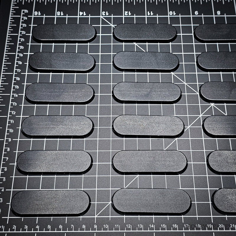 70x25mm Pill Bike Plain Plastic Bases