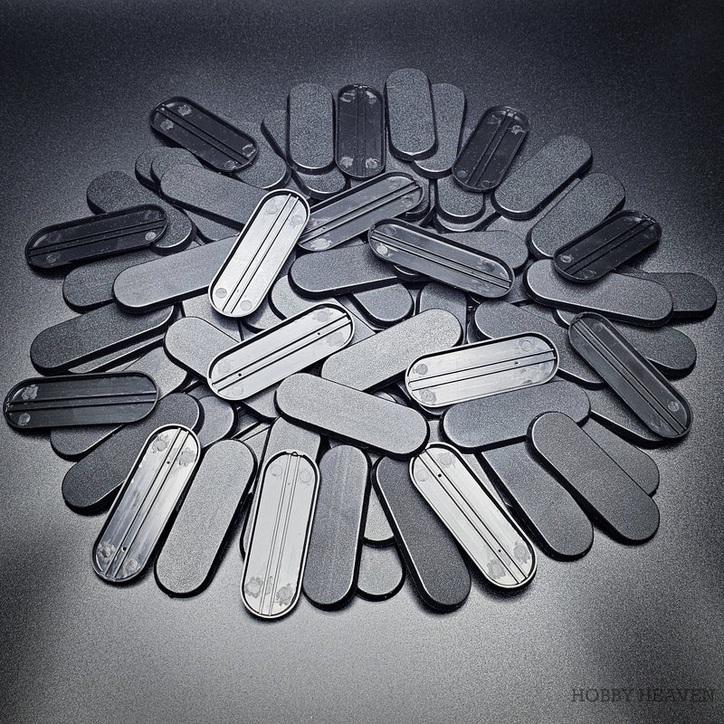 70x25mm Pill Bike Plain Plastic Bases