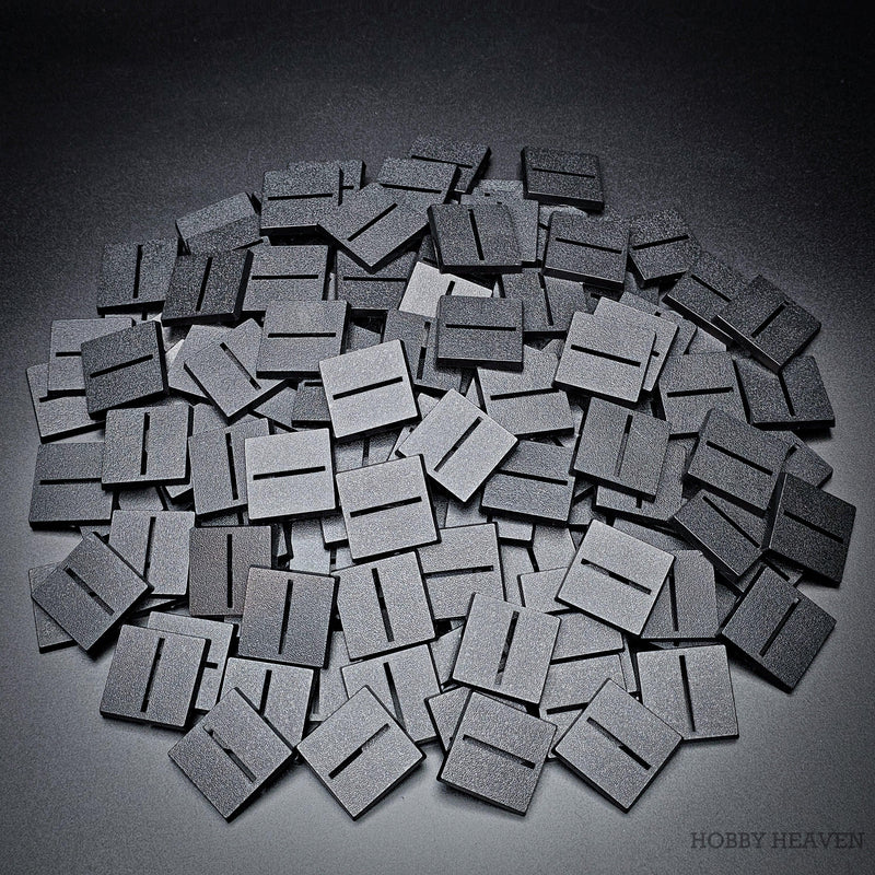 30mm Square Parallel Slotted Plastic Bases