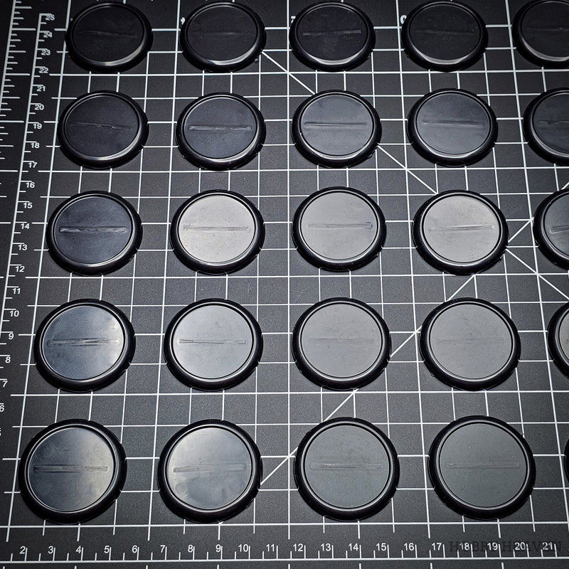 40mm Wide Lip Round Plastic Bases