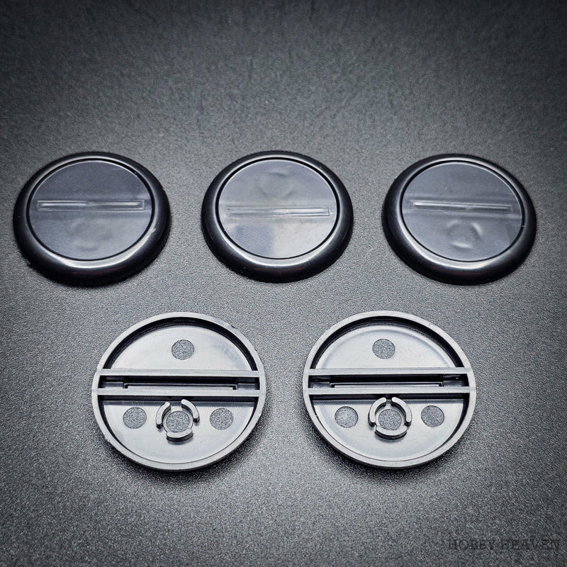 30mm Wide Lip Round Plastic Bases