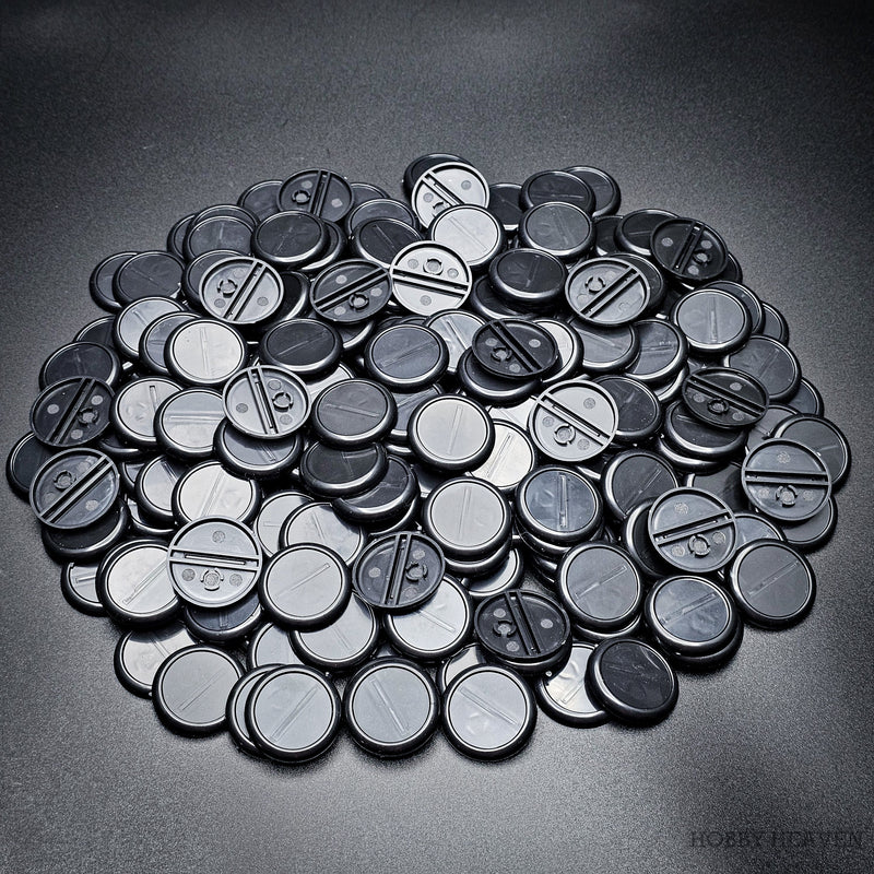 30mm Wide Lip Round Plastic Bases