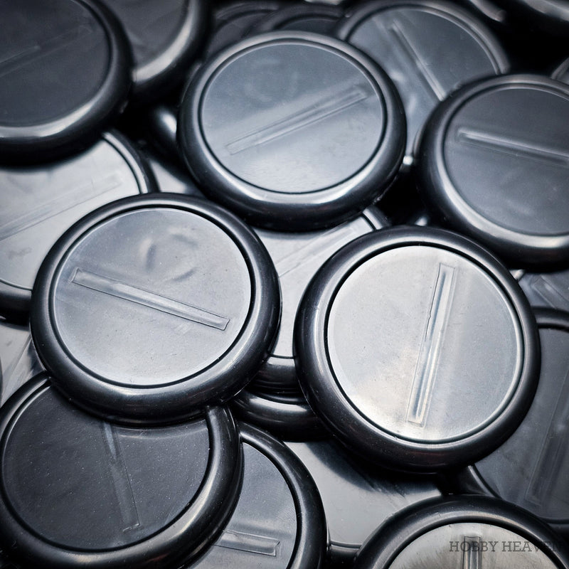 30mm Wide Lip Round Plastic Bases