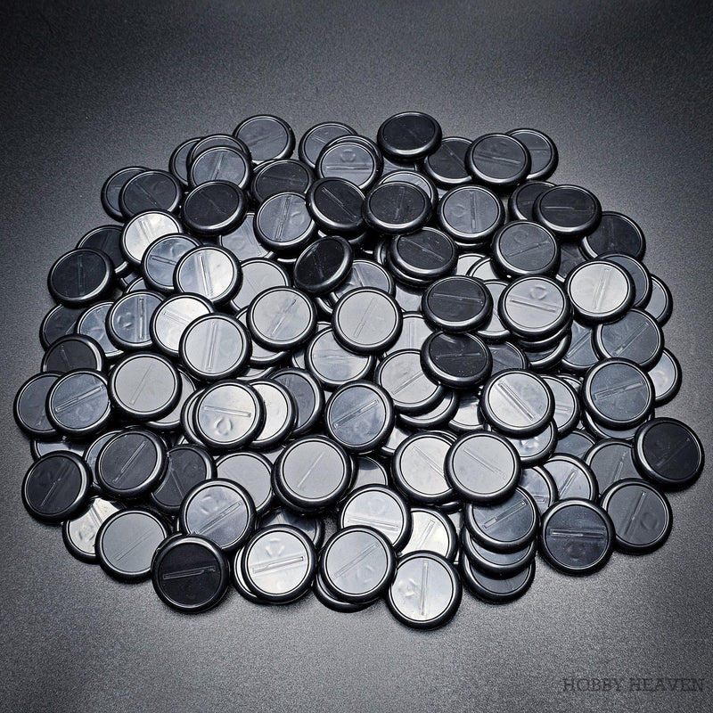 30mm Wide Lip Round Plastic Bases