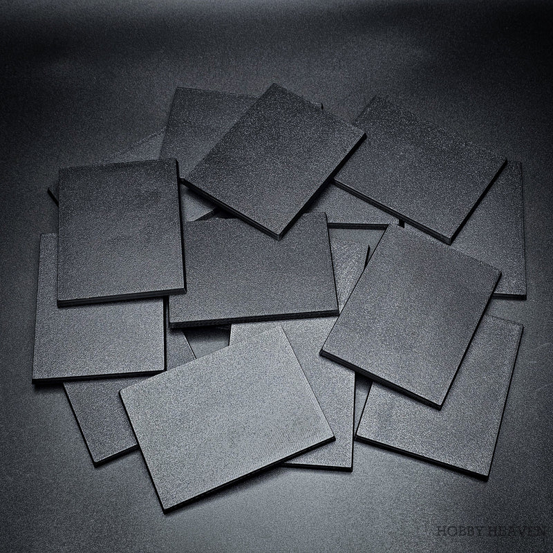 100x75mm Rectangle Plain Plastic Bases 3d Print