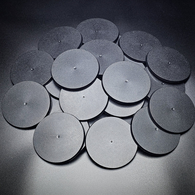 90mm Round Plain Plastic Bases