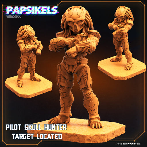Pilot Skull Hunter | Skull Hunters IV Aethelari Awakening | Sci-Fi Miniature | Papsikels TabletopXtra