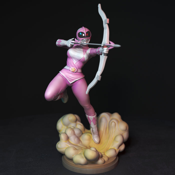 Pink Ranger | Pin-Up Statue Fan Art Miniature Unpainted | Torrida Minis