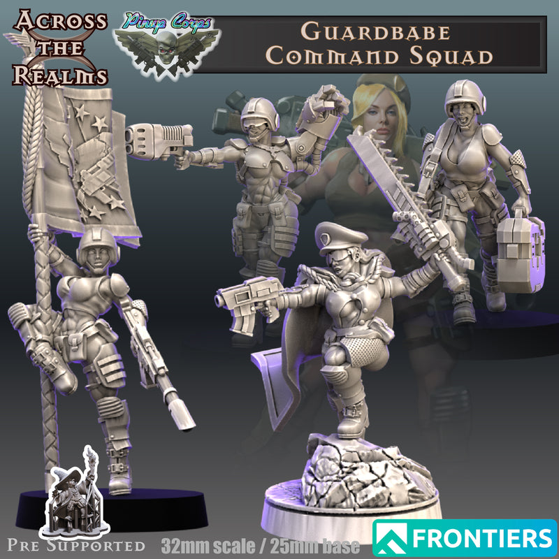 Guardbabe Command Squad Miniatures | Pin-Up Corps