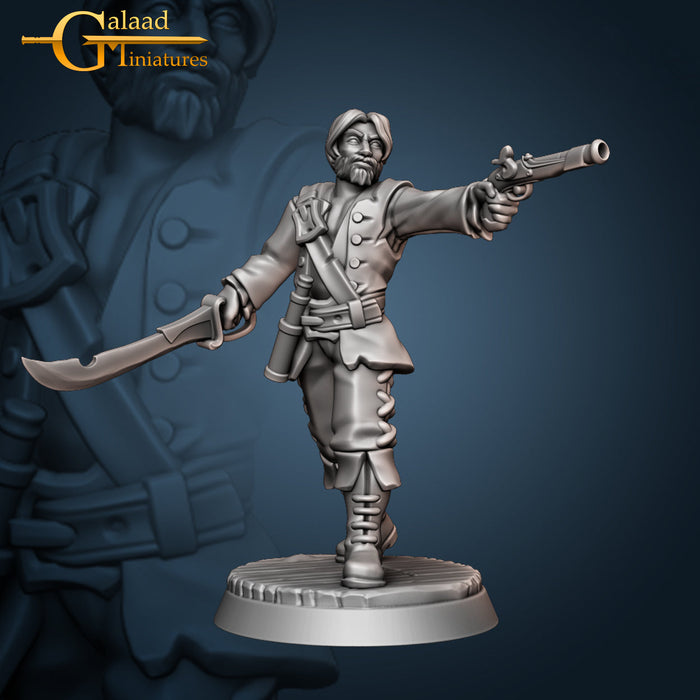 Pirates Crew Miniatures (Full Set) | Fantasy Miniature | Galaad Miniatures TabletopXtra