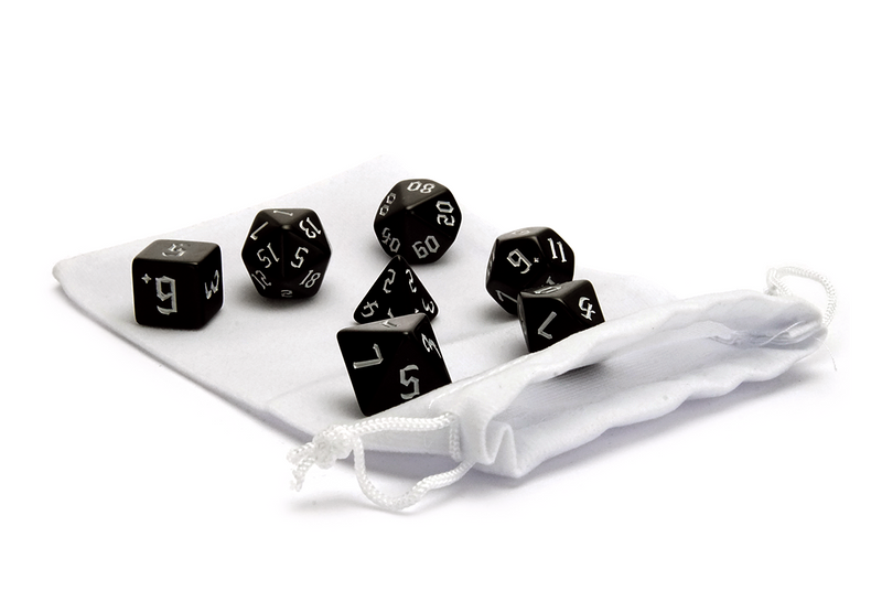 Plain Dice Bag - White