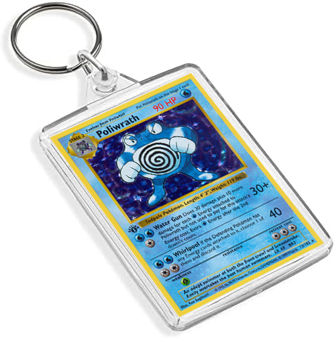 Pokemon TCG Card Art Style Keyring - Base Set