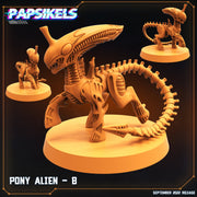 Pony Alien B | Alien Wars II | Sci-Fi Miniature | Papsikels TabletopXtra