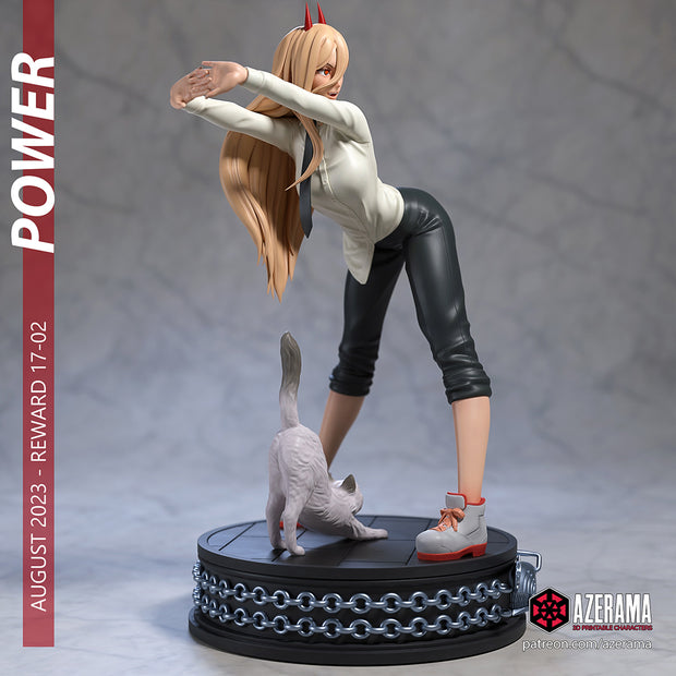 Power | Pin-Up Statue Fan Art Miniature Unpainted | Azerama