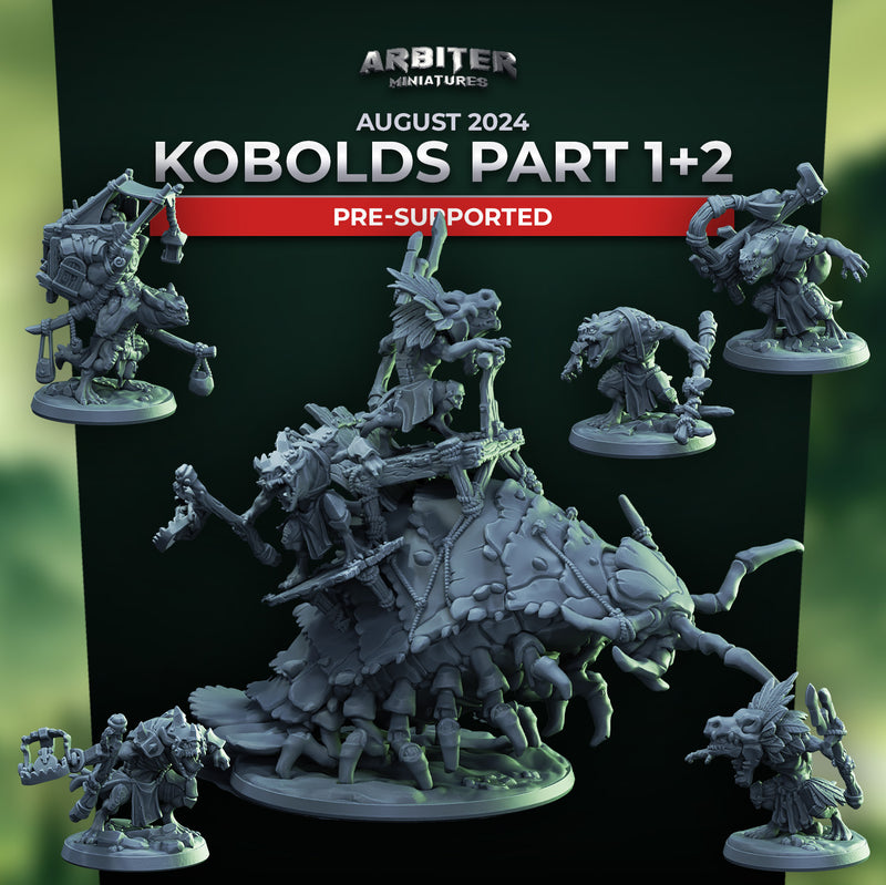 Kobold Miniatures | Pose Pack A | Arbiter Miniatures