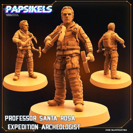 Professor Santa Rosa Archaeologist | Sci-Fi Specials | Sci-Fi Miniature | Papsikels TabletopXtra