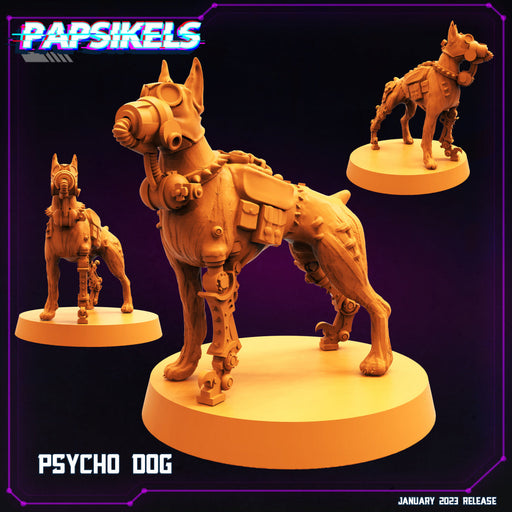 Psycho Dog | Cyberpunk | Sci-Fi Miniature | Papsikels TabletopXtra