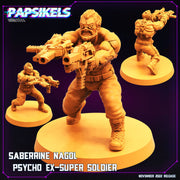 Psycho Ex-Super Soldier Miniatures | Cyberpunk | Sci-Fi Miniature | Papsikels TabletopXtra