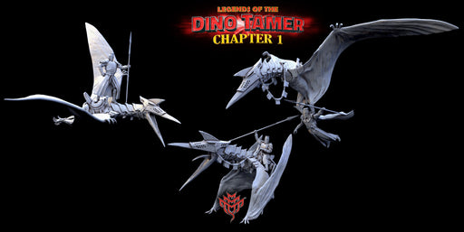Pteran and Armageddon Miniatures | Legends of the Dino Tamer: Chapter One | Fantasy Miniature | Mini Monster Mayhem TabletopXtra