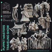 Puppet Masters Travelling Show Miniatures (Full Set) | Fantasy Miniature | Printed Obsession TabletopXtra