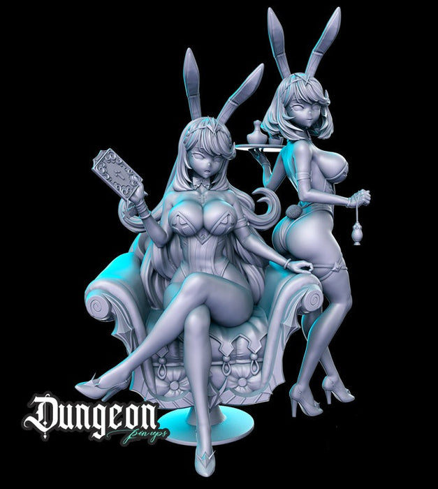Mythra & Pyra | Anime | Fantasy Miniature | Dungeon Pin-Ups