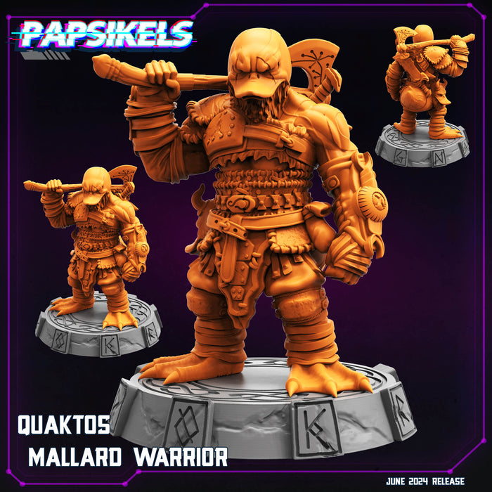 Quacktos Mallard Warrior | Cyberpunk | Sci-Fi Miniature | Papsikels